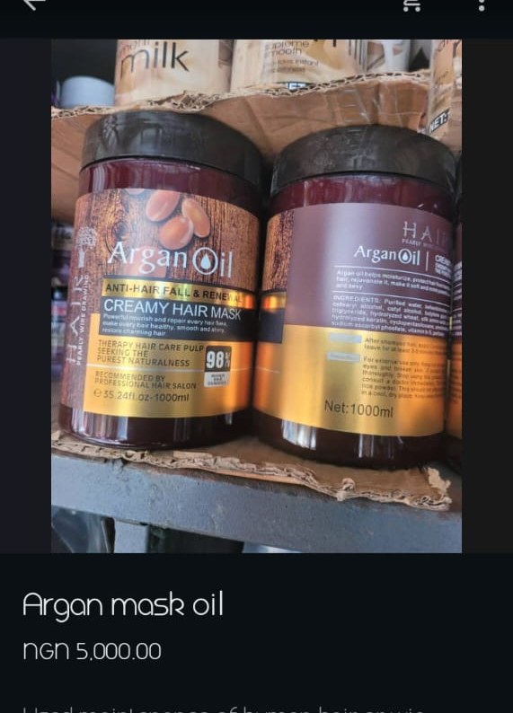 Argan Oil Creamy Hair Mask