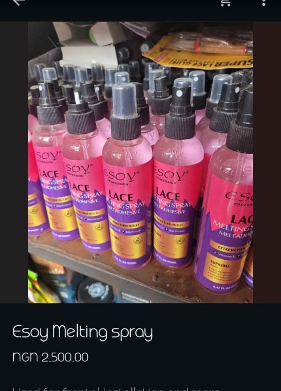 Esoy Lace Melting Spray